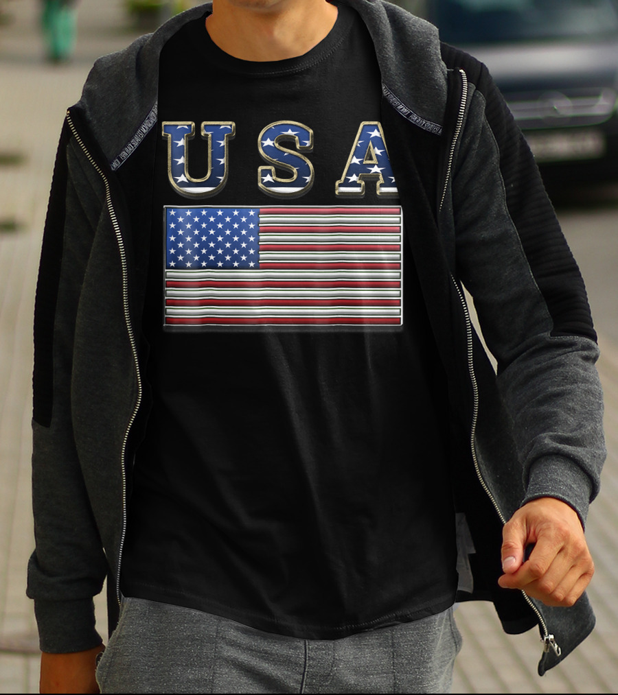 USA United States American Flag Patriotic T-Shirt