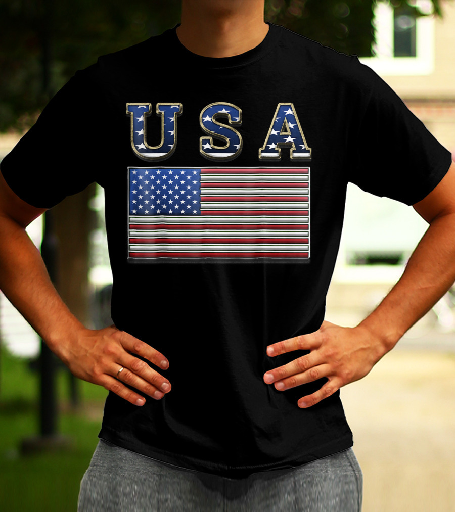 USA United States American Flag Patriotic T-Shirt