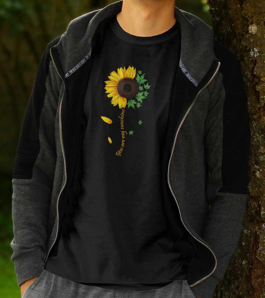 You Are My Sunshine Weed Sunflower Marijuana 420 Women T-Shirt