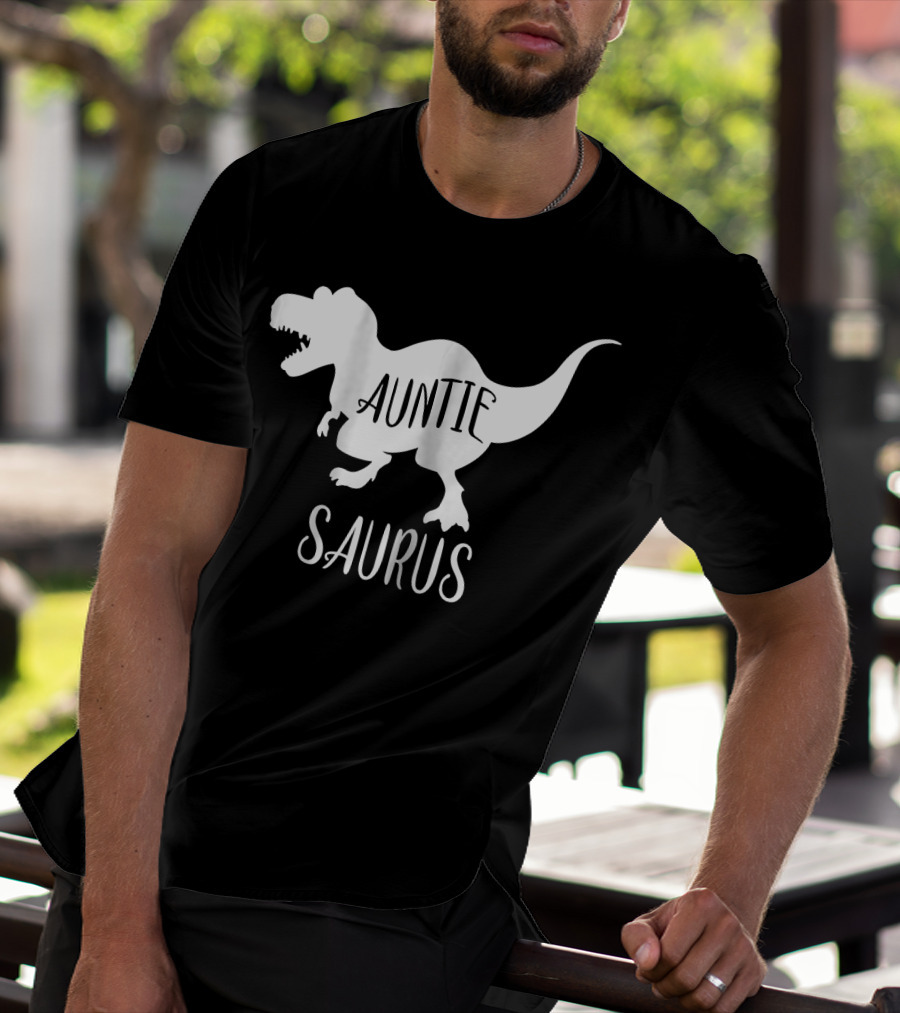 Auntie Saurus Dinosaur Family Matching Aunt T-Shirt