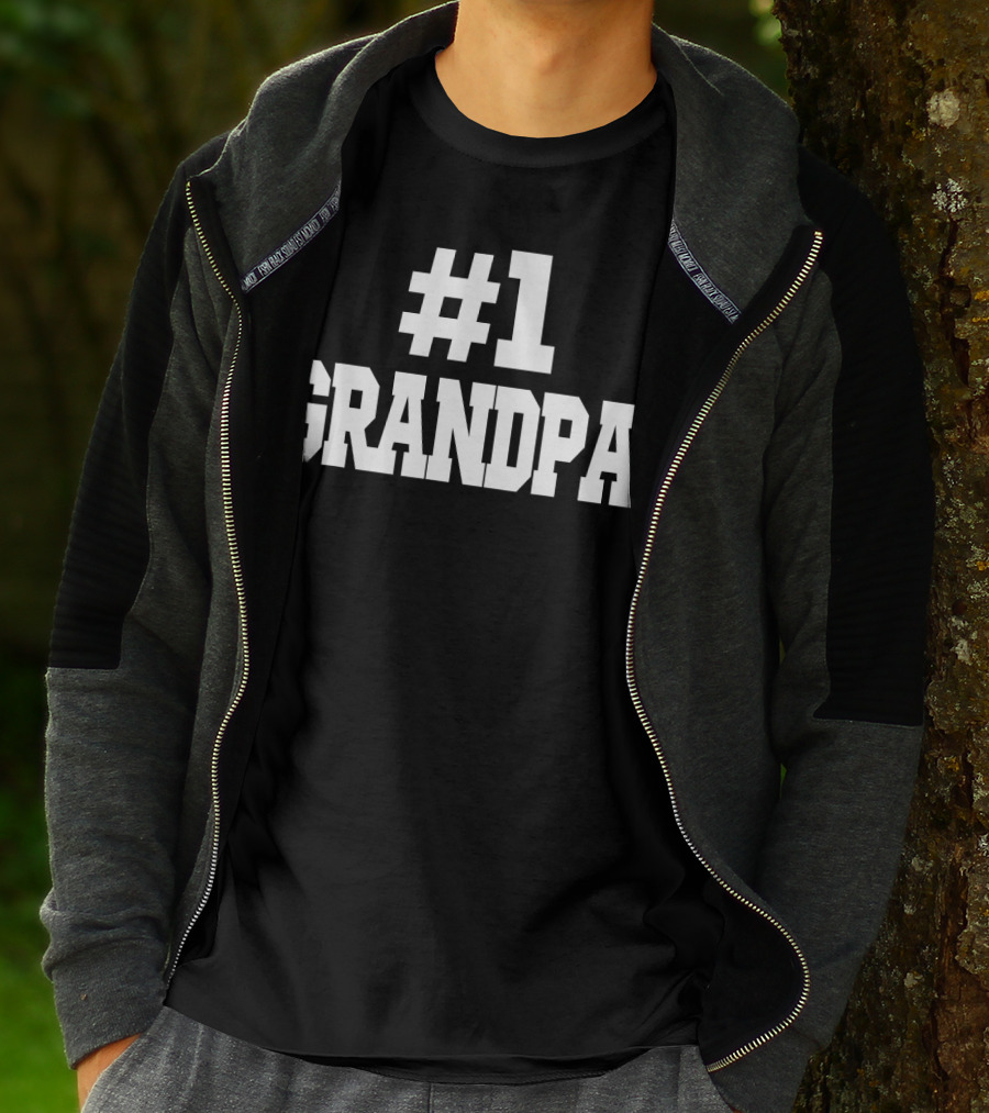 1 Grandpa Number One Grandpa T-Shirt