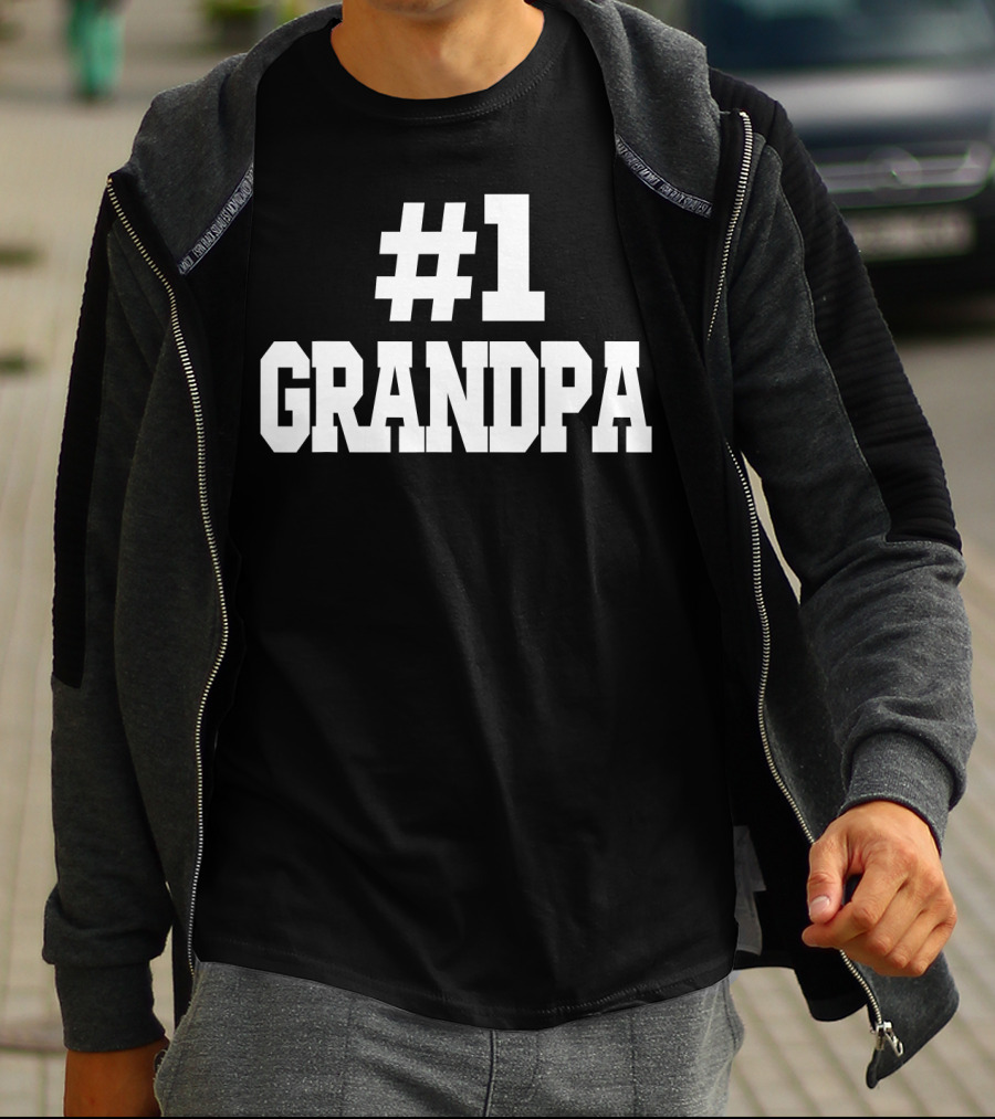 1 Grandpa Number One Grandpa T-Shirt
