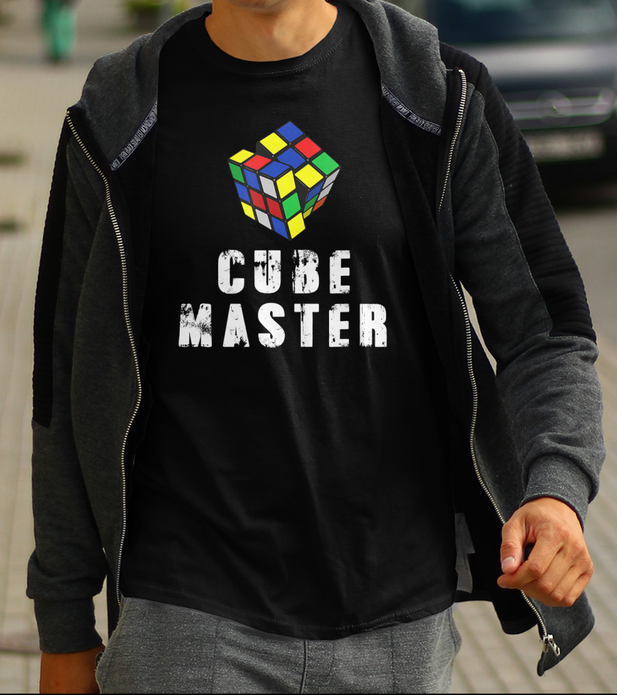 Awesome Melting Rubik Cube Master Solved T-Shirt