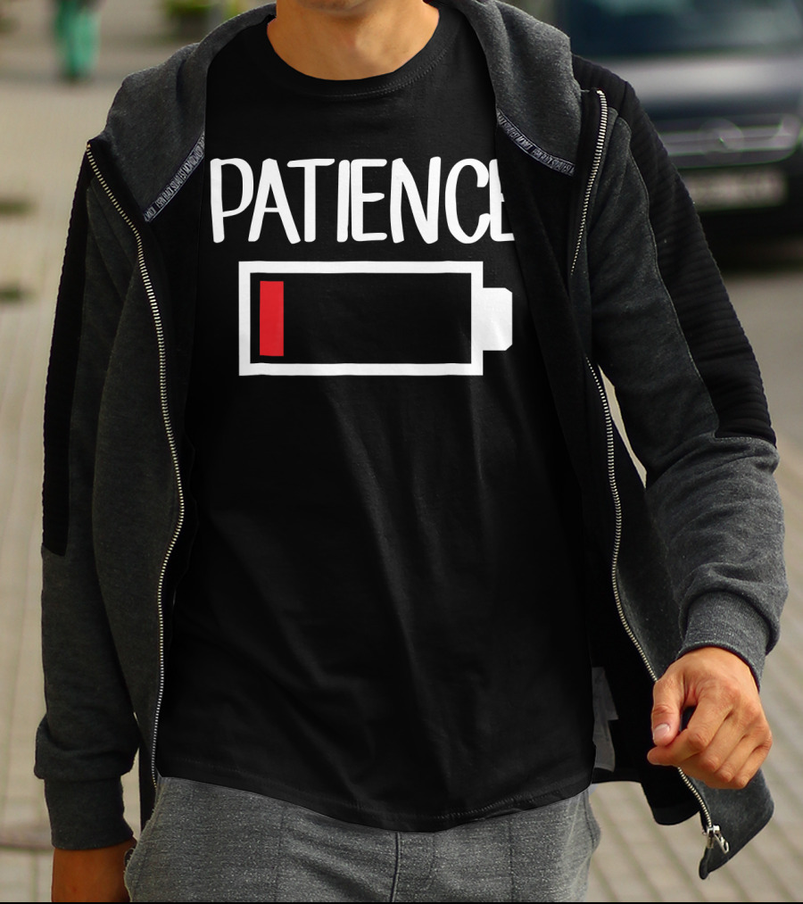 Patience Low Battery Icon Low Patience T-Shirt