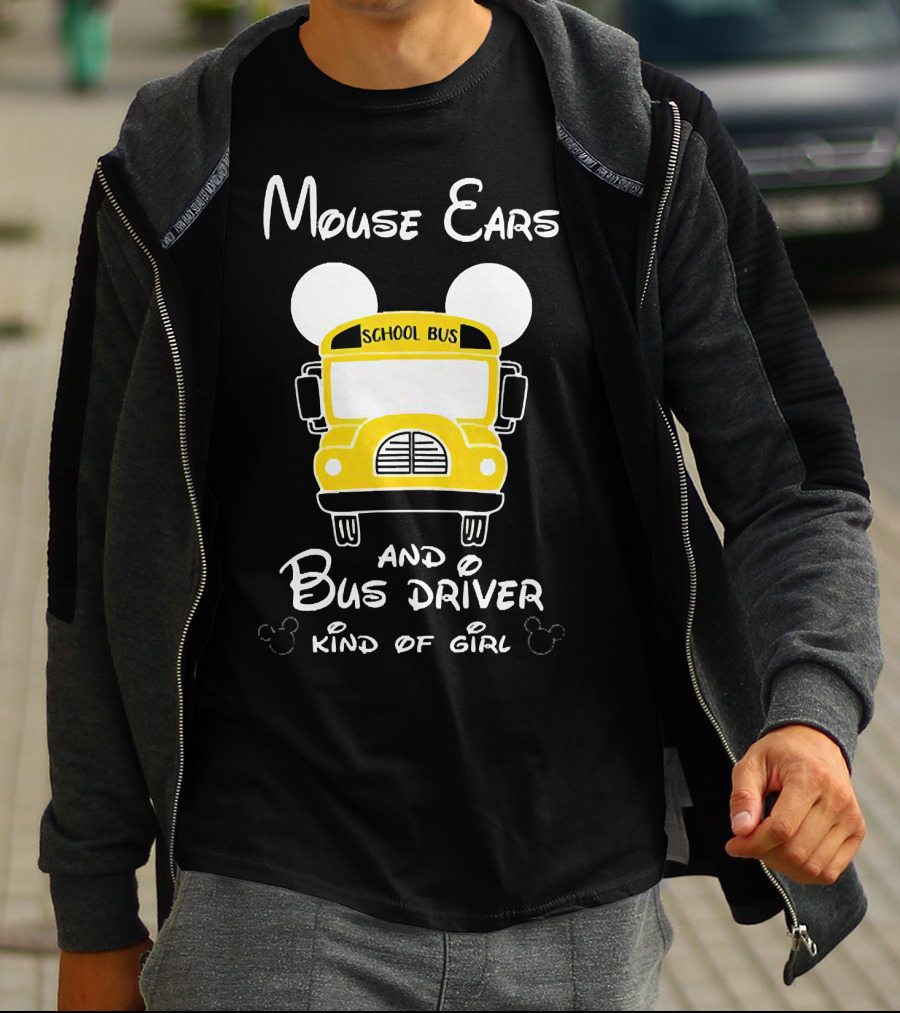 Mouse Ears School Bus Driver Kind Of Girl T-Shirt