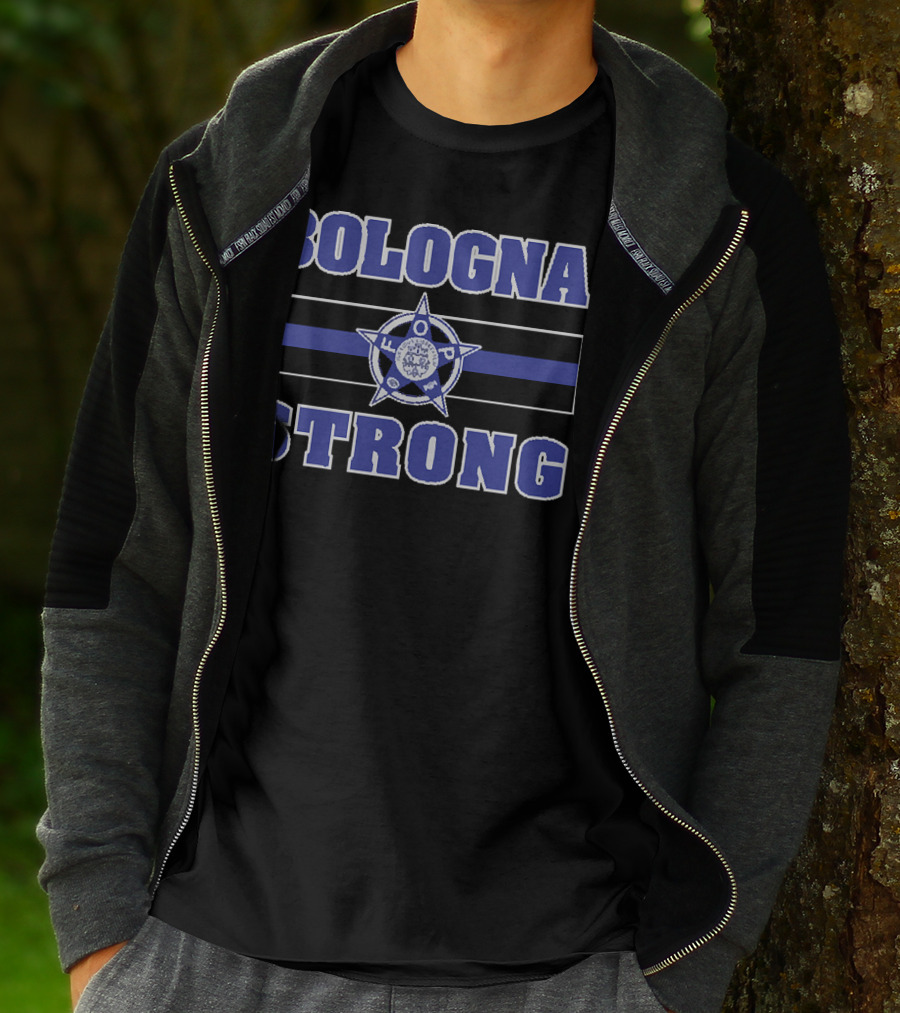 Bologna Strong Thin Blue Line Starbadge FOP T-Shirt