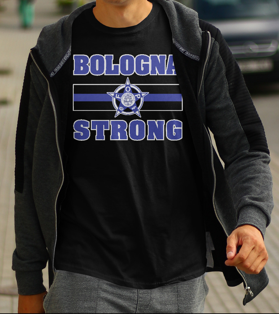 Bologna Strong Thin Blue Line Starbadge FOP T-Shirt