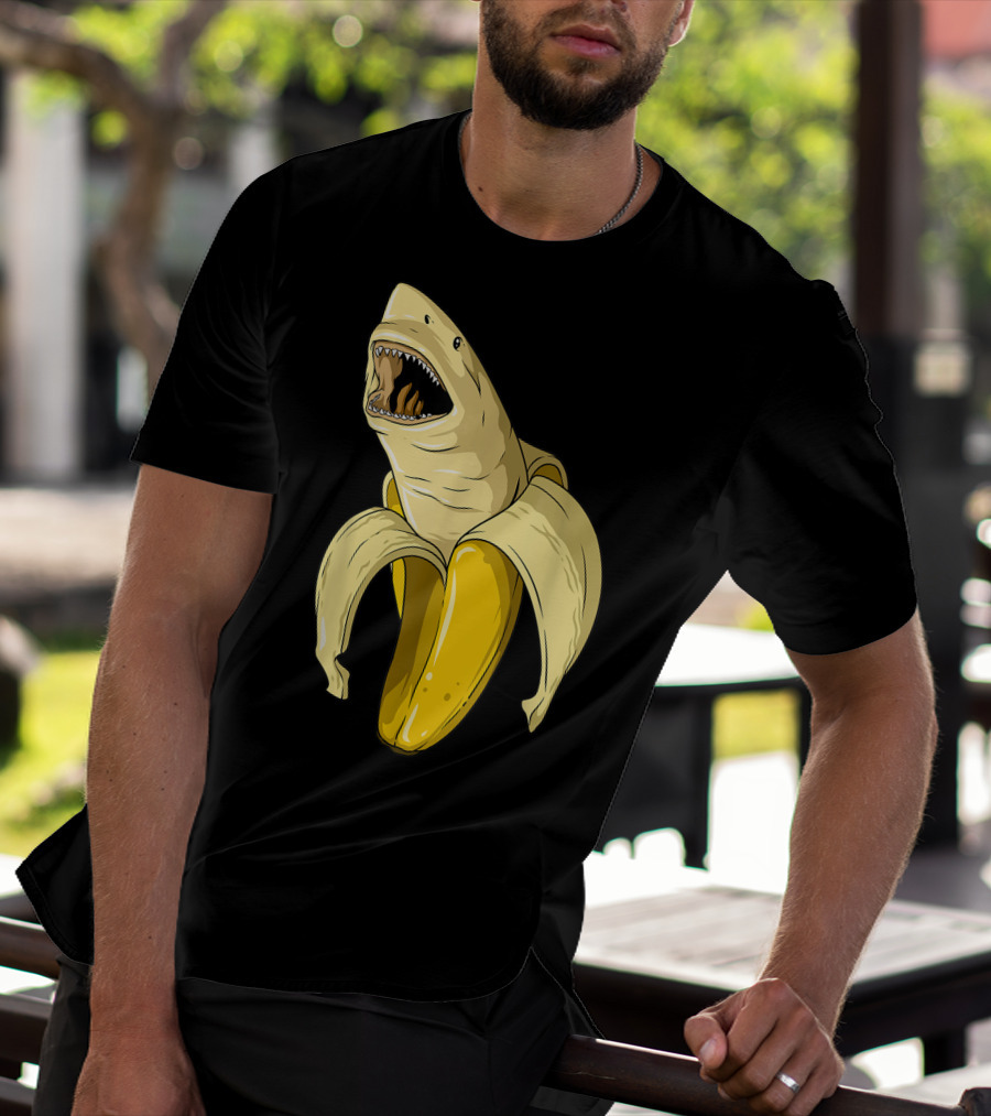 Banana Shark Banana Themed Shark Themed Party Banana Shark T-Shirt