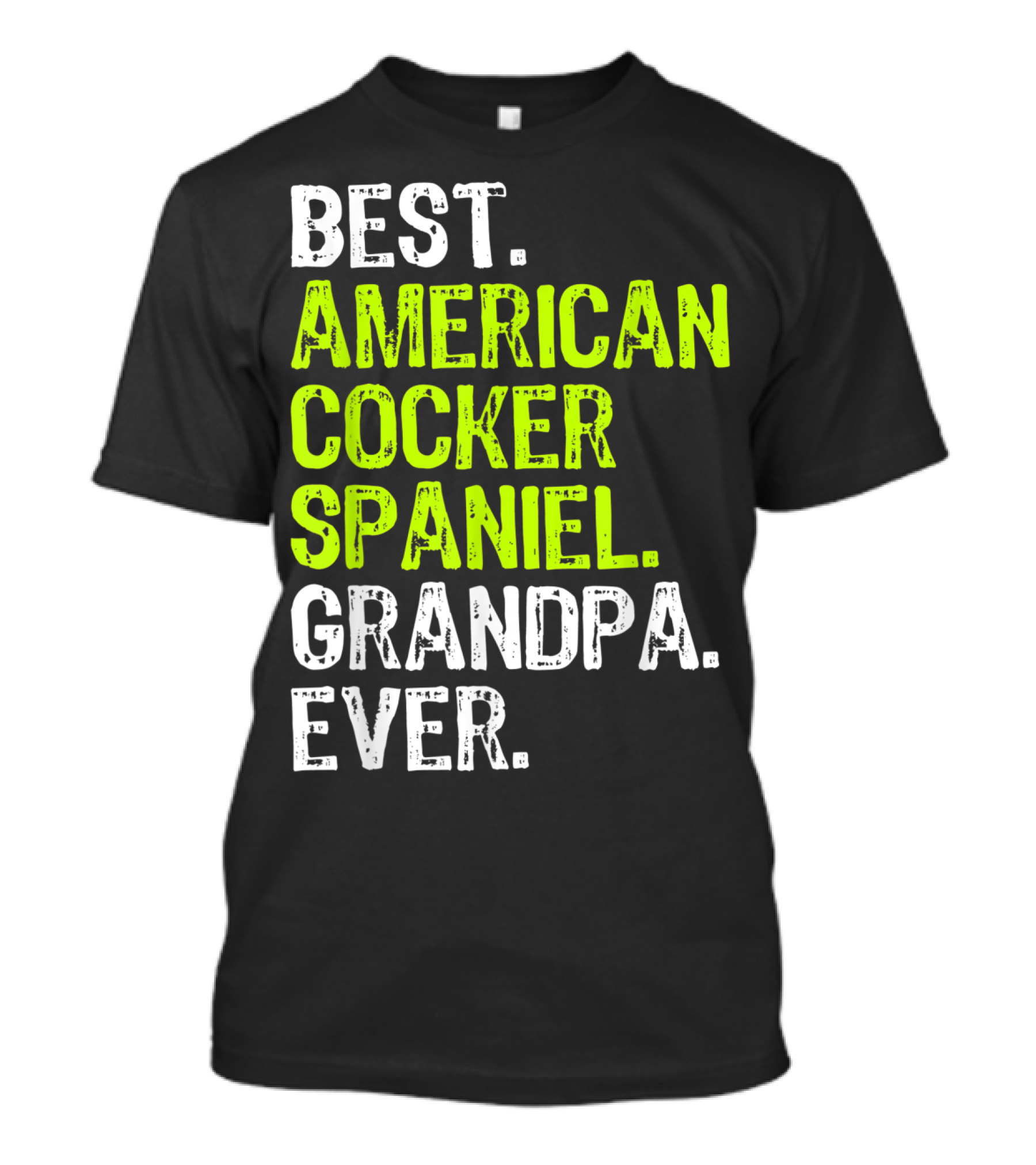Best American Cocker Spaniel Grandpa Ever T-Shirt