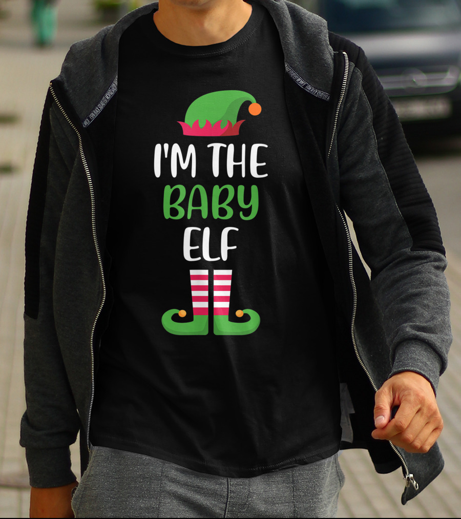 I'm The Baby Elf Family Group Matching Christmas T-Shirt