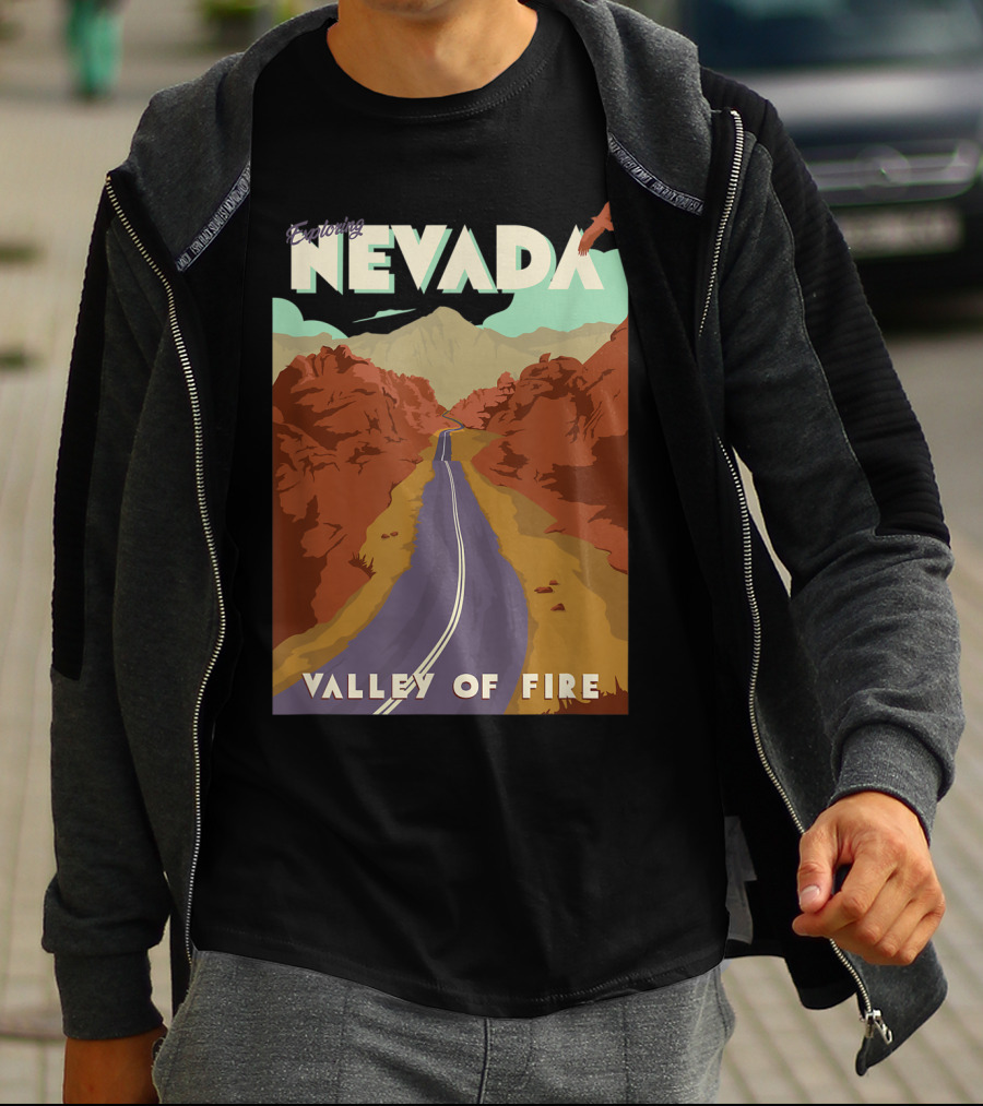 Entering Nevada Valley Of Fire Scenic Road Adventure T-Shirt