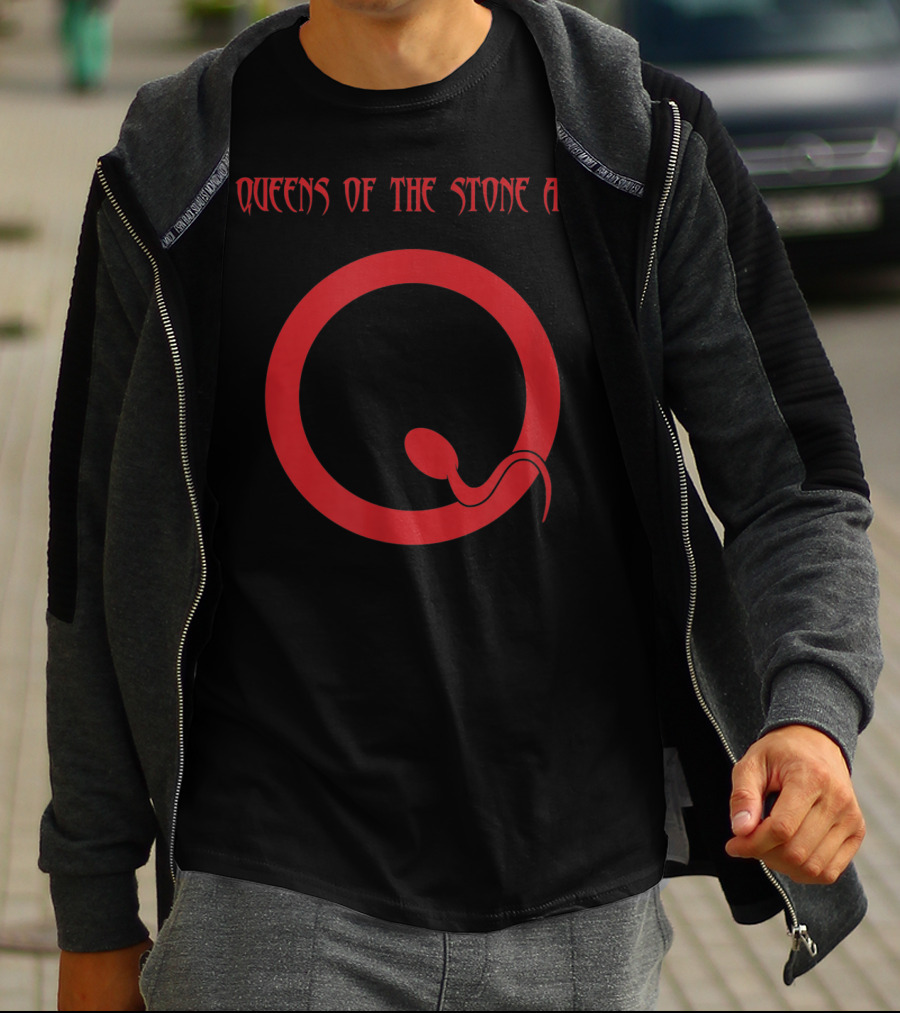 Queens Of The Stone Age Red Q Snake T-Shirt