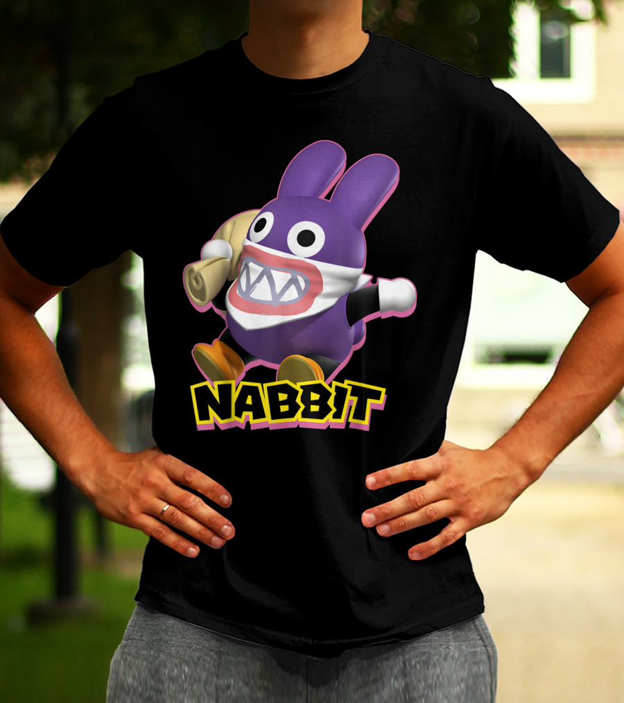 Nabbit Super Mario Action Character With Bandana And Sack T-Shirt