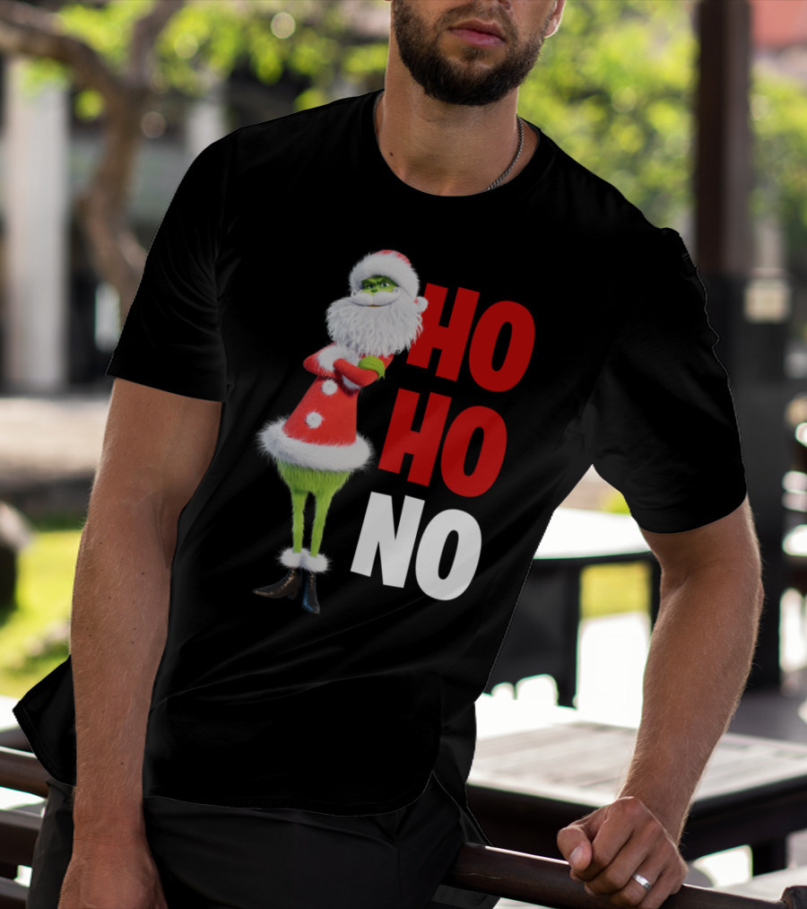 The Grinch Ho Ho No Christmas Santa Suit T-Shirt