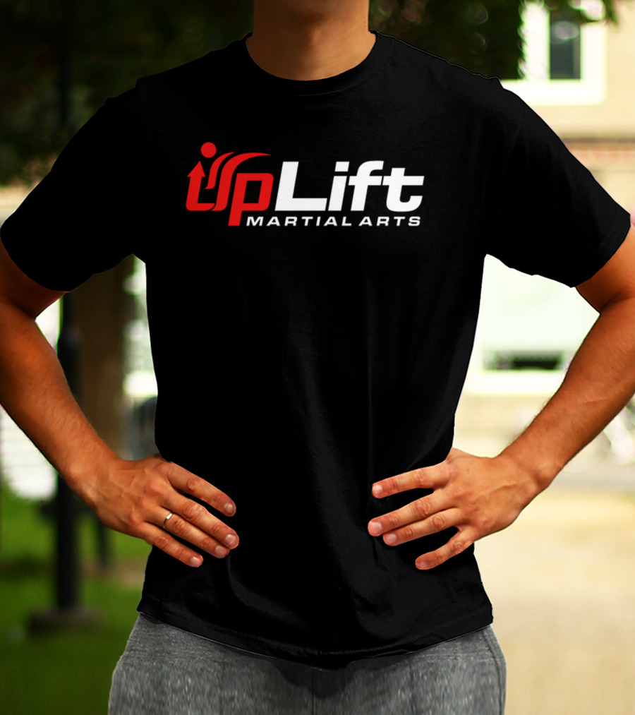 Uplift Martial Arts Dynamic Red And White T-Shirt