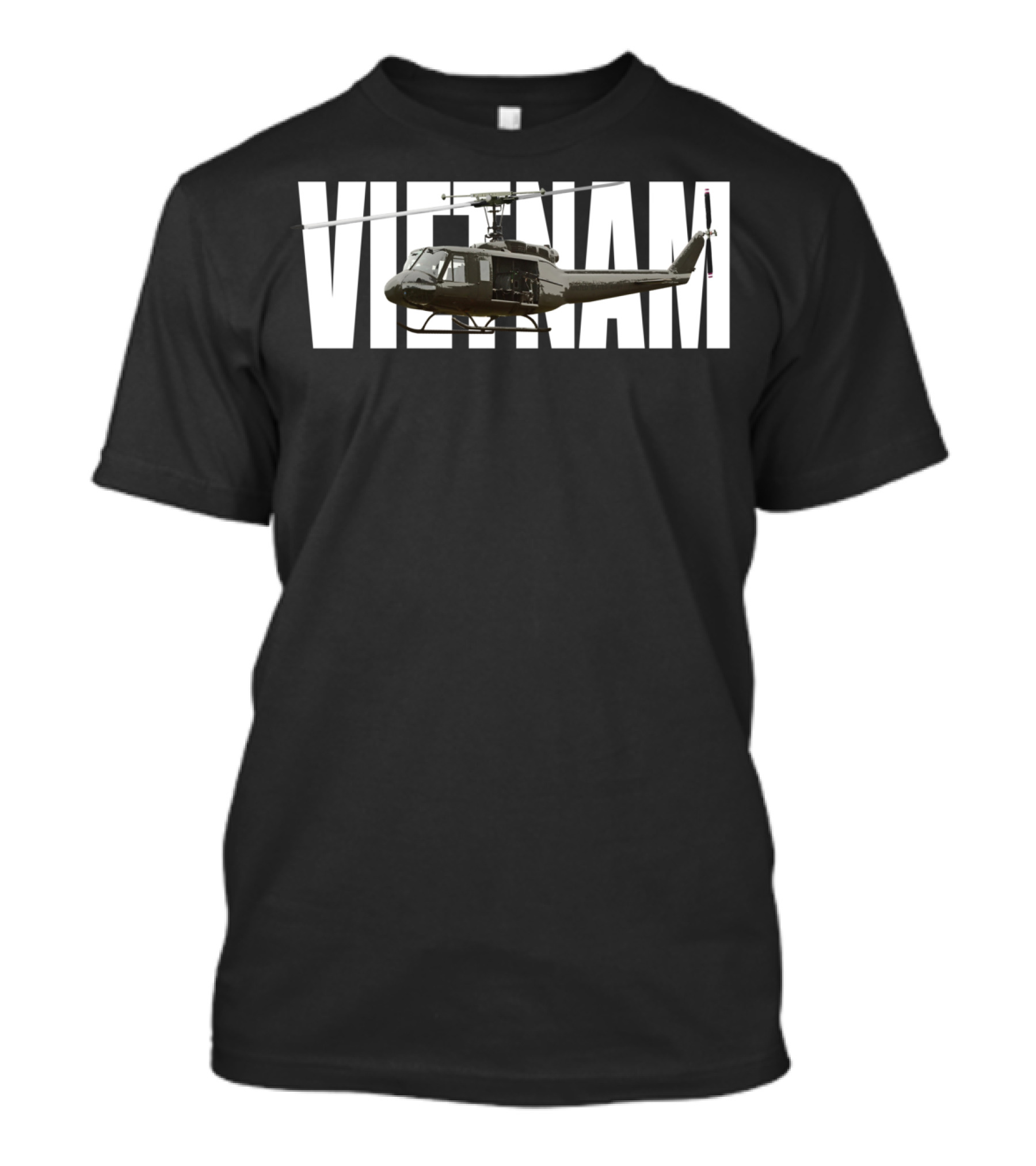 Vietnam UH-1 Huey Helicopter Vietnam Veterans T-Shirt