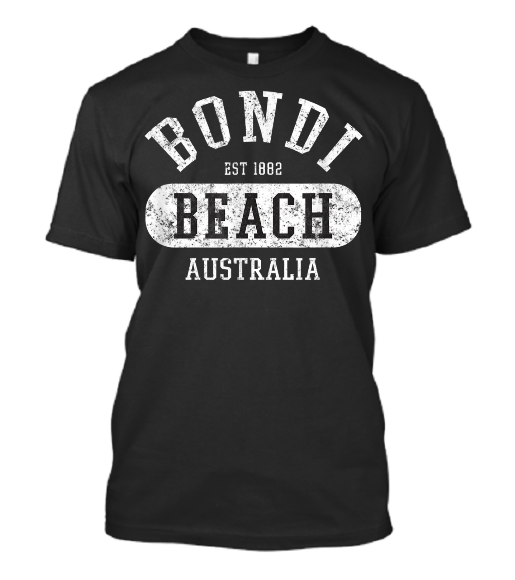 Bondi Beach Australia Vintage College Style Est 1882 T-Shirt
