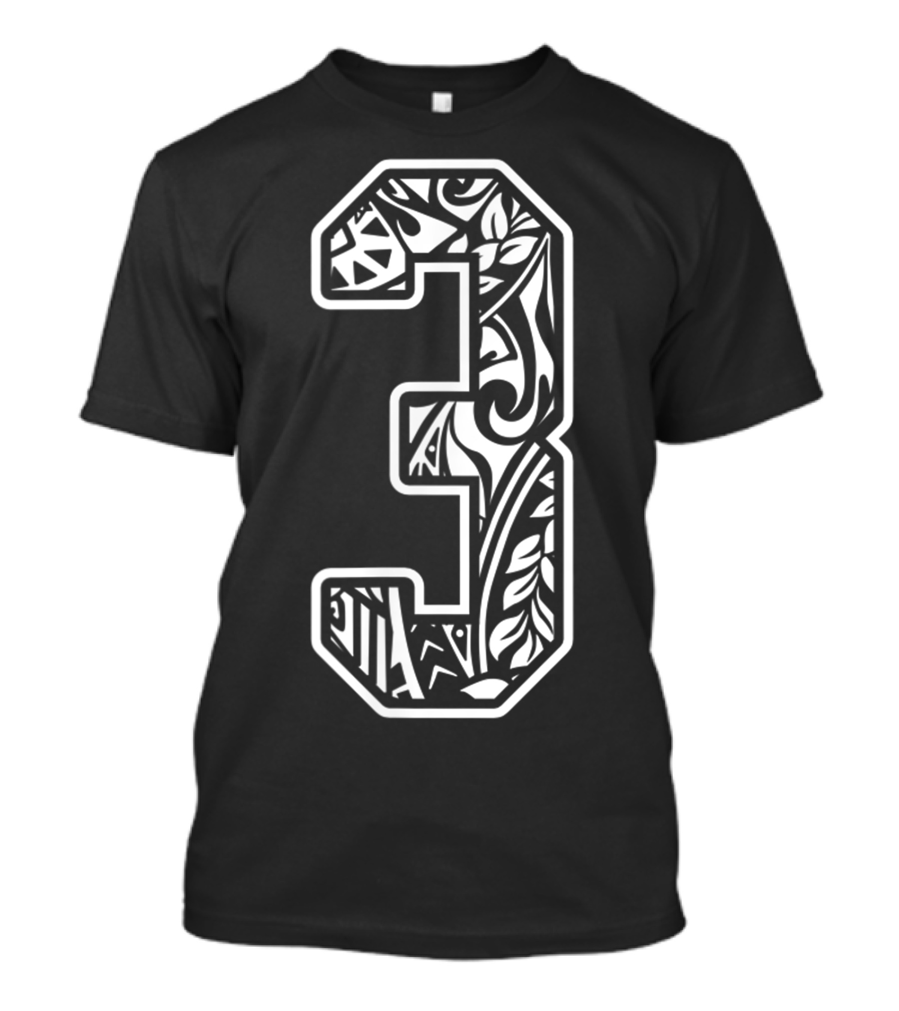 Polynesian Tattoo Number 3 Sports Fan Small T-Shirt