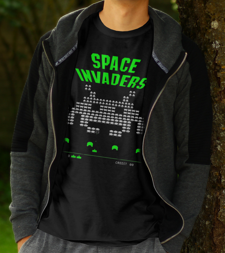 Space Invaders Video Game Over Arcade Classic T-Shirt