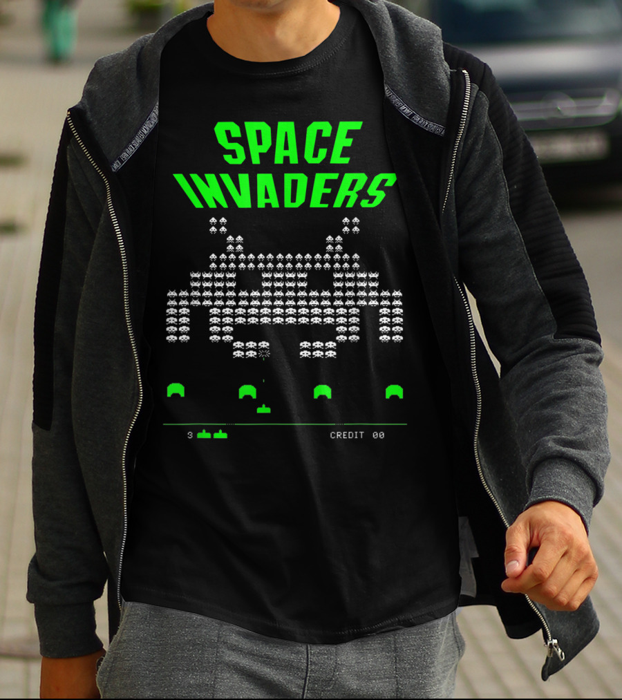 Space Invaders Video Game Over Arcade Classic T-Shirt