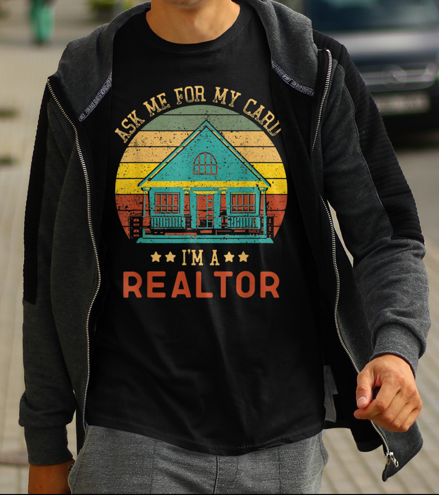 Ask Me For My Card I'm A Realtor Vintage House T-Shirt