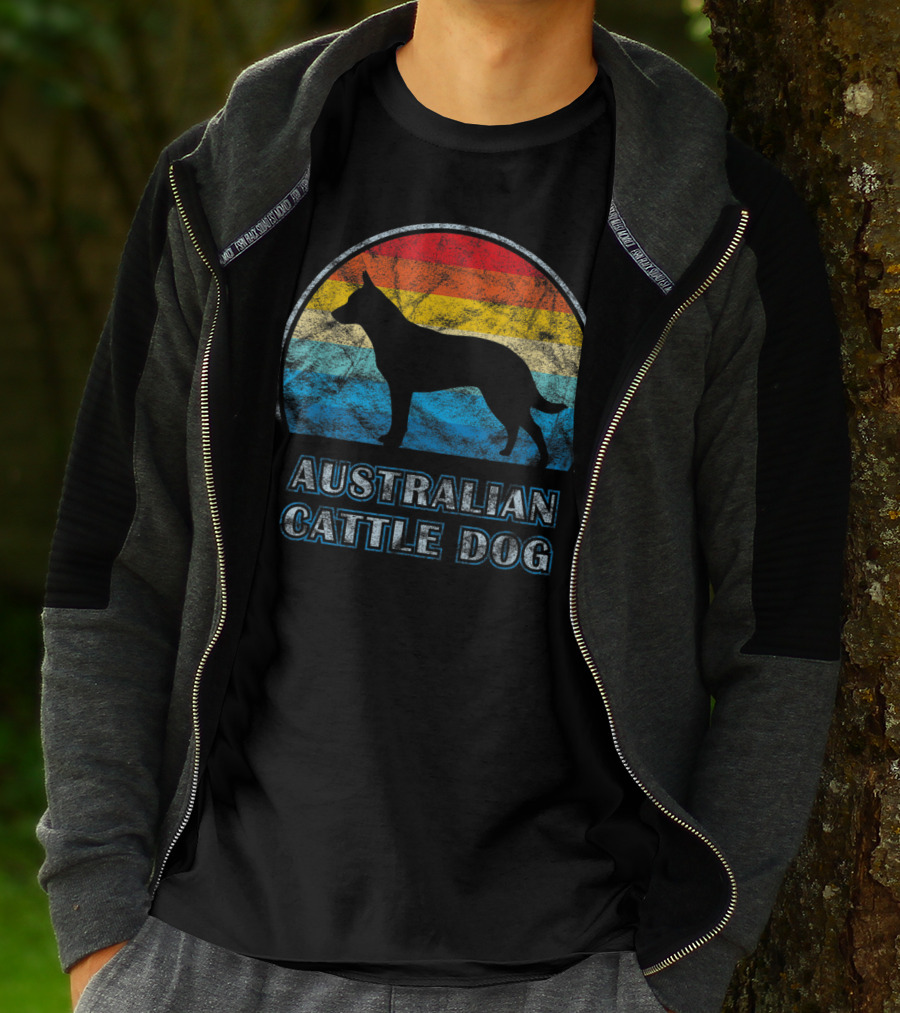Australian Cattle Dog Retro Vintage T-Shirt
