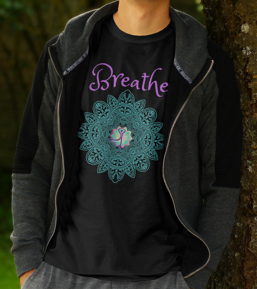 Breathe Lotus Mandala T-Shirt