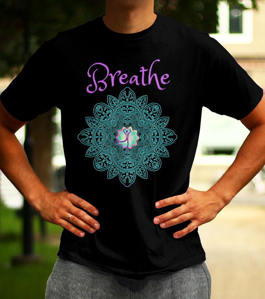 Breathe Lotus Mandala T-Shirt