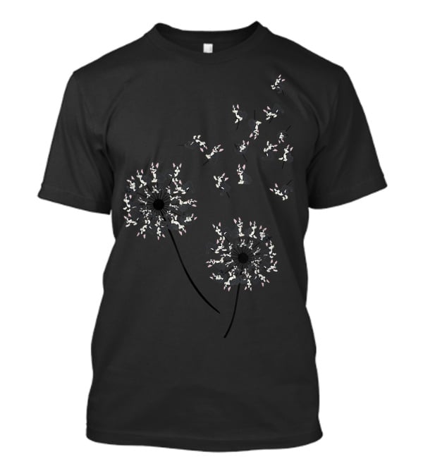 Dandelion Boston Terrier Blossom T-Shirt