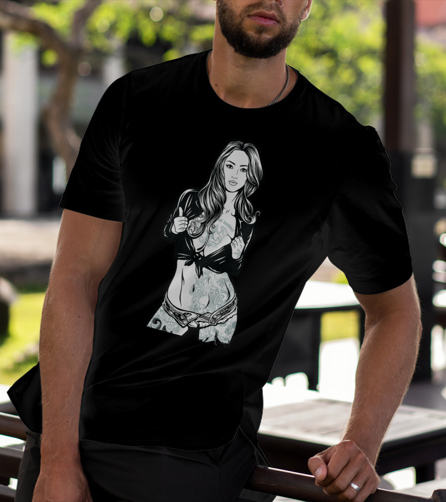 Fatal Instinct For Cool People Tattoo Art By Mevs T-Shirt