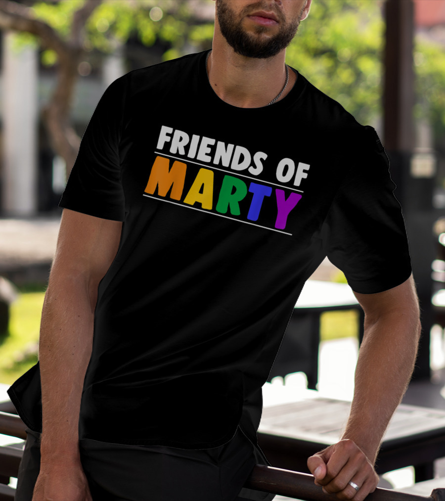 Friends Of Marty Rainbow Color T-Shirt