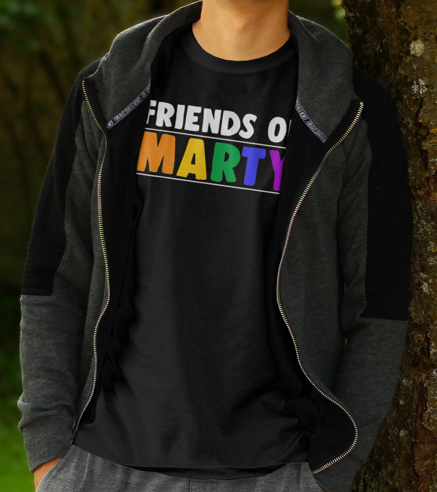 Friends Of Marty Rainbow Color T-Shirt
