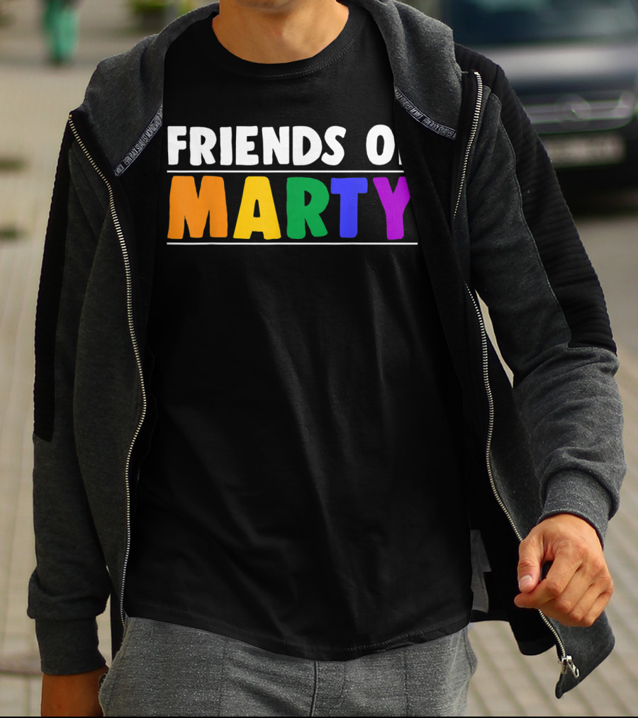 Friends Of Marty Rainbow Color T-Shirt