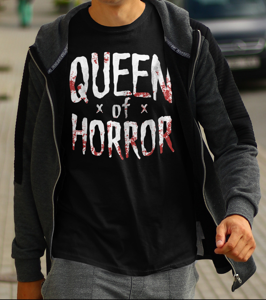 Queen Of Horror Funny Halloween Movie Fan Horror T-Shirt