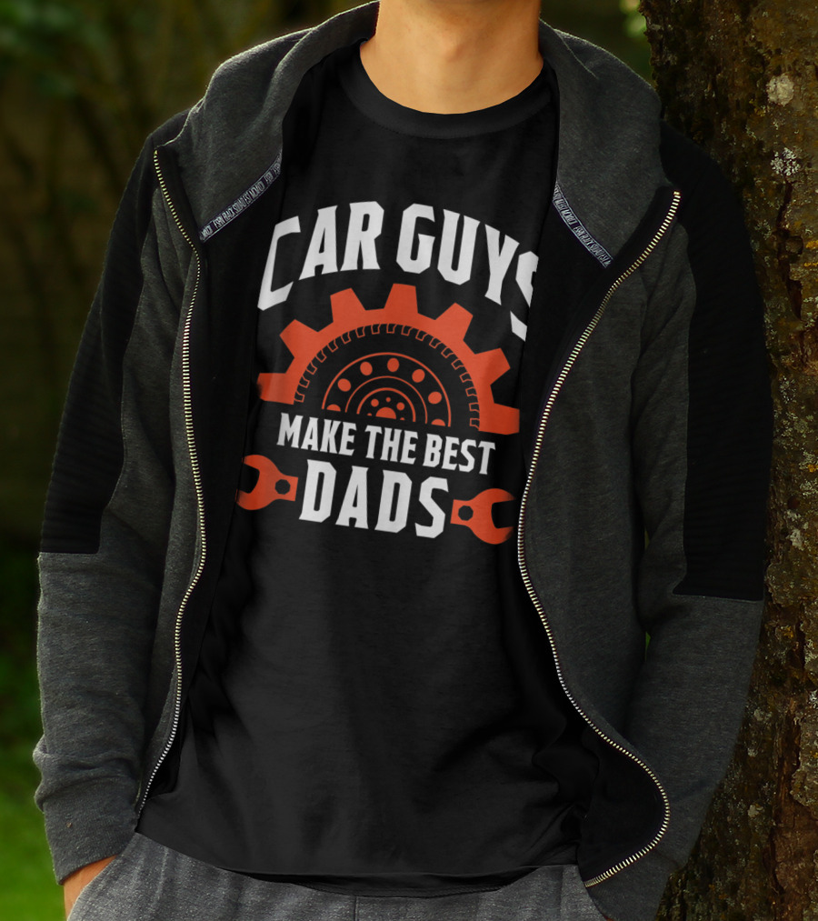 Car Guys Make The Best Dads Gear And Wrench Racer T-Shirt