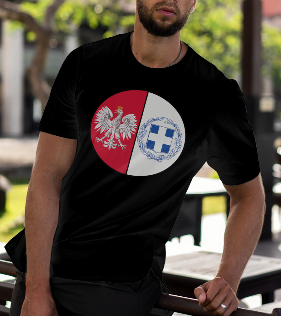 Poland White Eagle Greece National Emblems T-Shirt