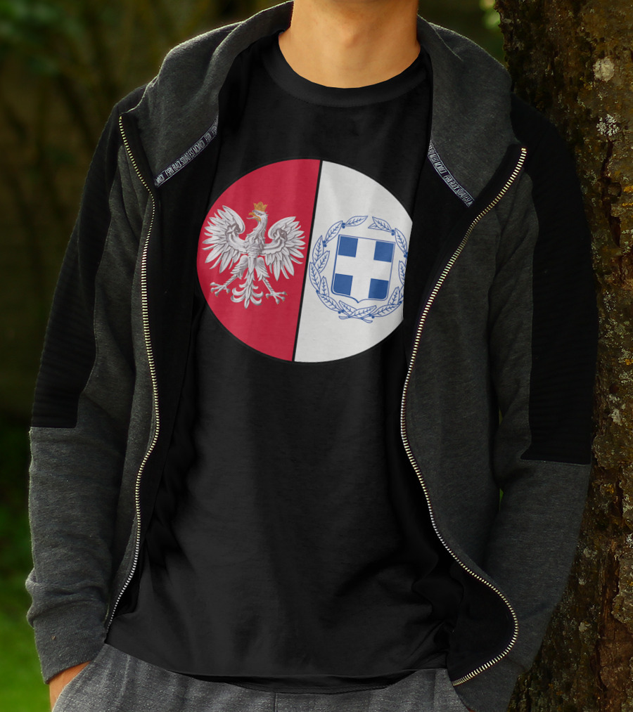 Poland White Eagle Greece National Emblems T-Shirt