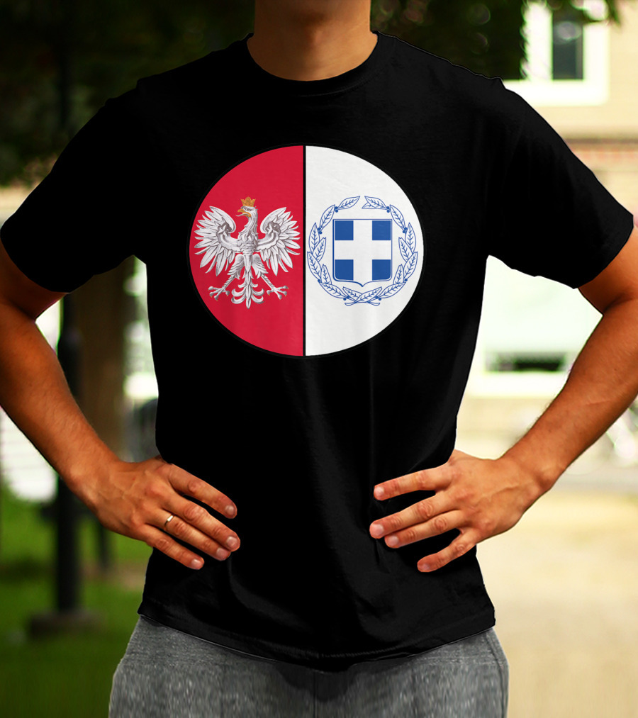 Poland White Eagle Greece National Emblems T-Shirt