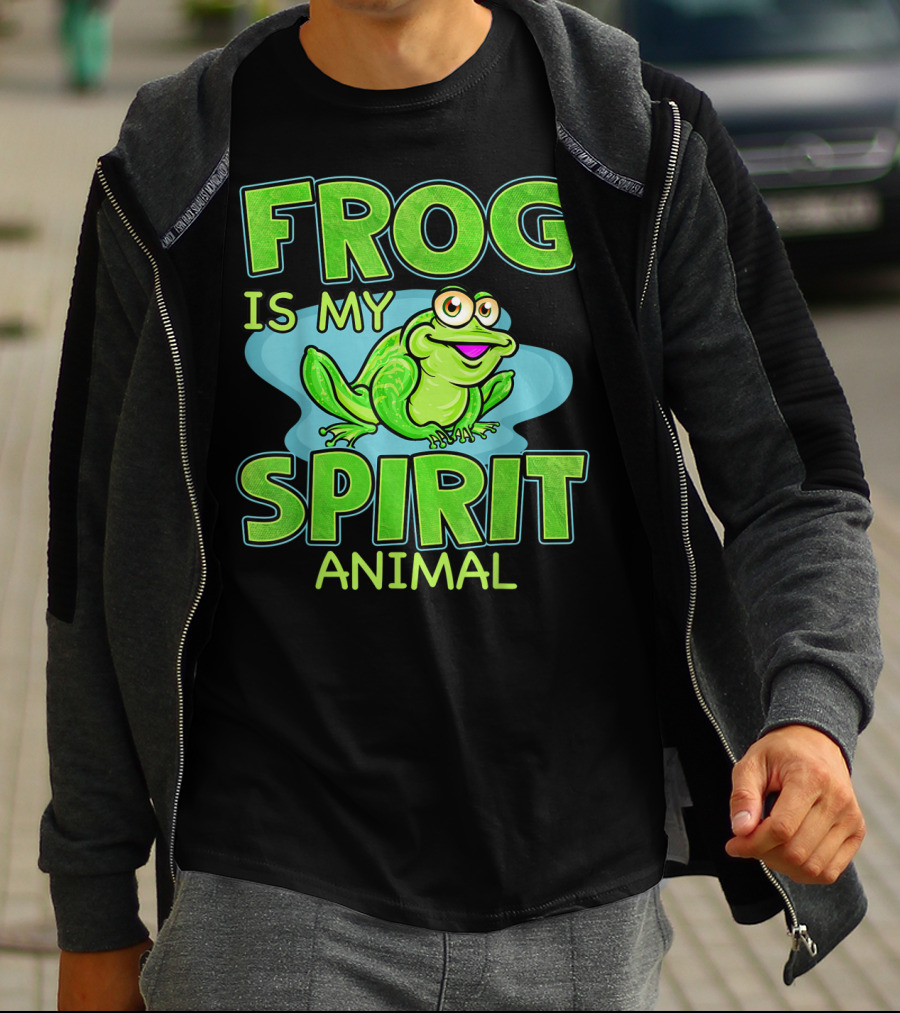 Frog Is My Spirit Animal Amphibian Lover T-Shirt