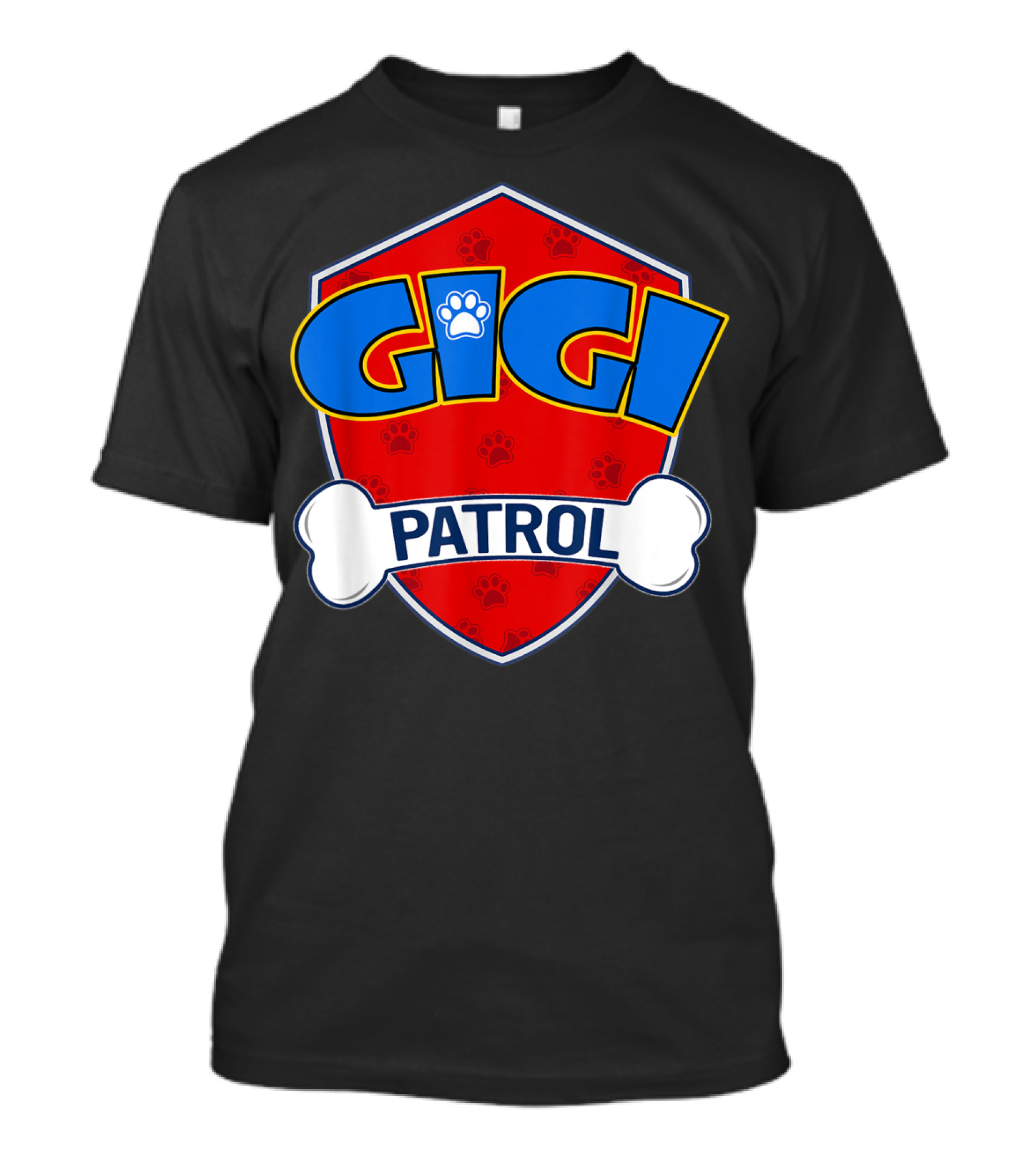 Gigi Patrol Shield Paw Badge Dog T-Shirt