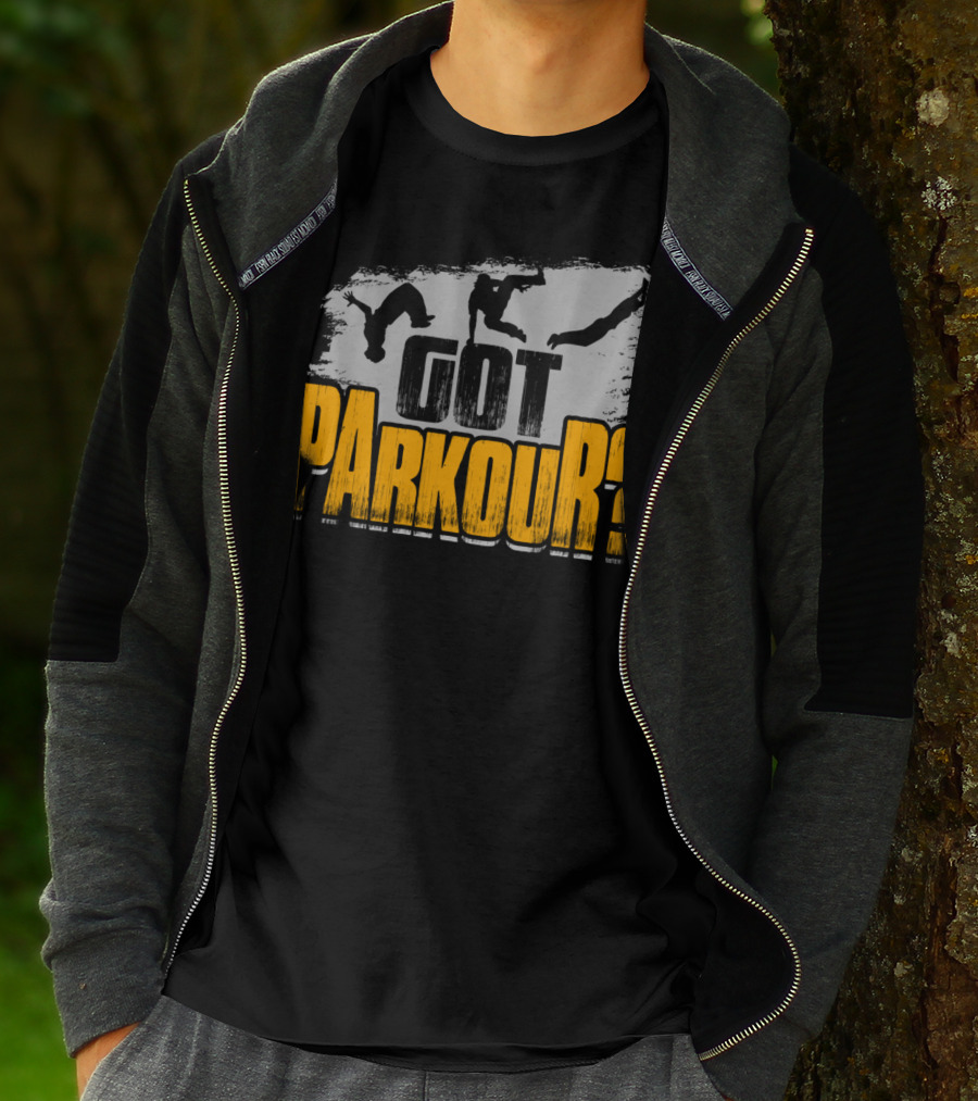 Got Parkour Adrenaline Junkie Training Silhouette Moves T-Shirt