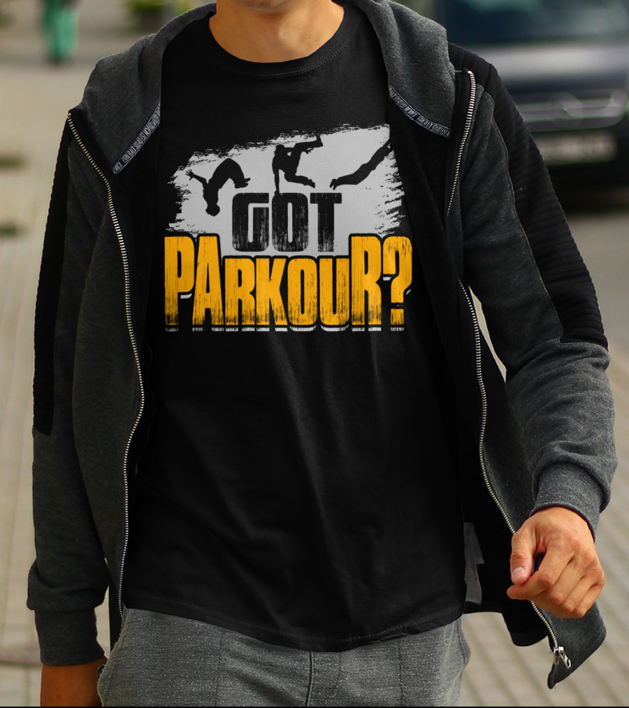 Got Parkour Adrenaline Junkie Training Silhouette Moves T-Shirt