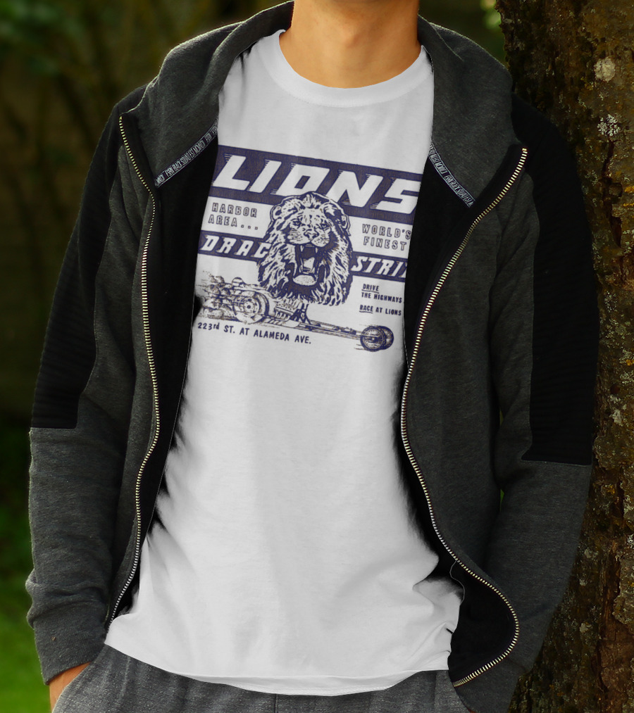 Lions Drag Strip Harbor Area World's Finest 223rd St. At Alameda Ave T-Shirt