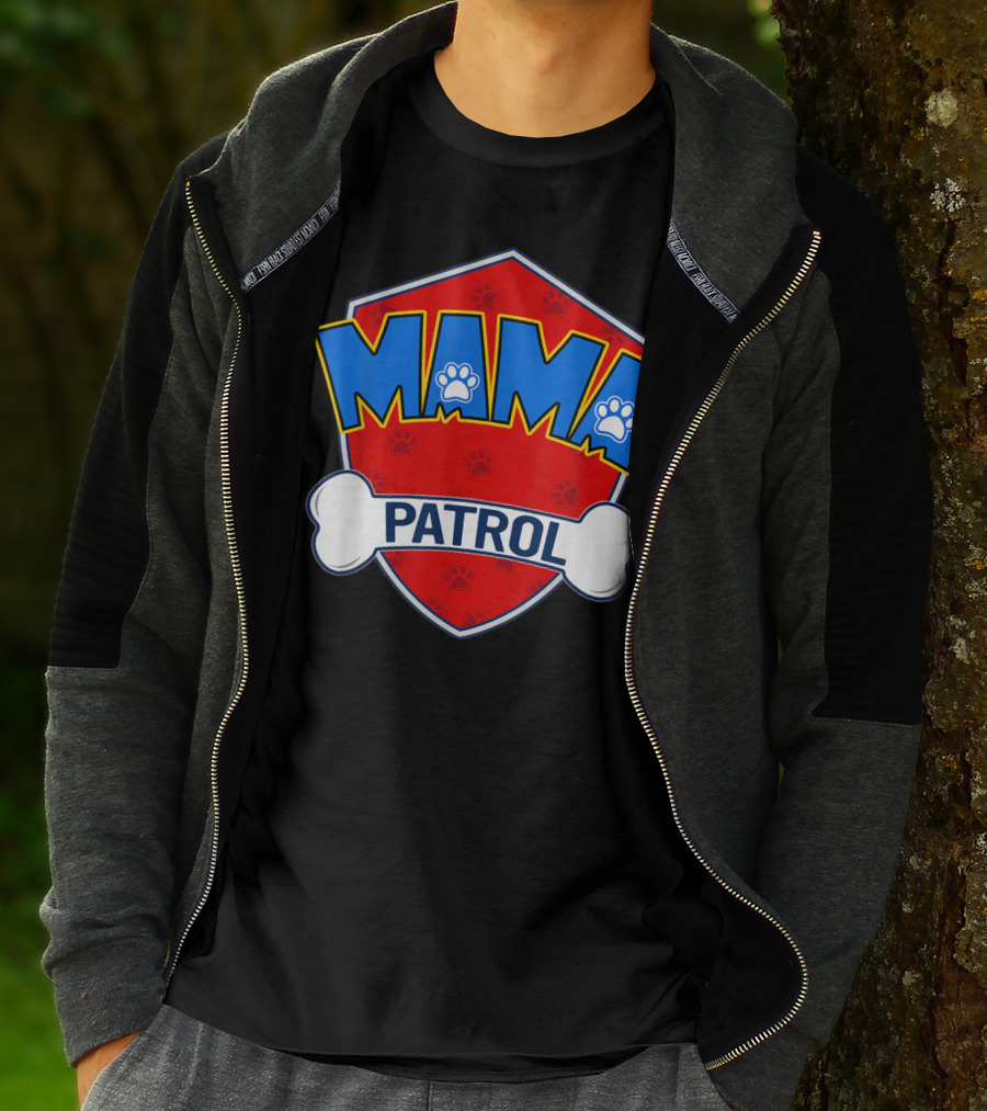 Mama Patrol Paw Badge T-Shirt
