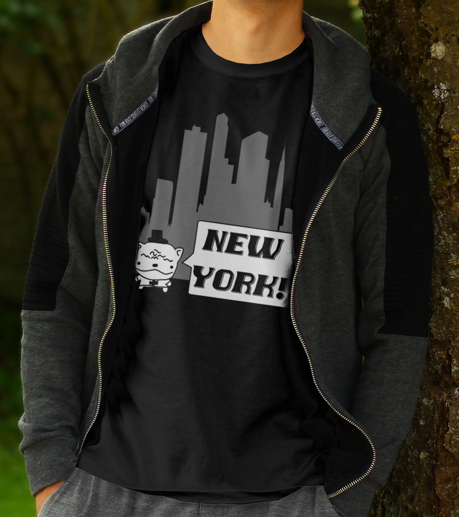 New York Potato Cat Comics Uncle Larry's Cooking Show T-Shirt