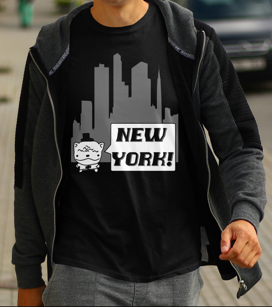 New York Potato Cat Comics Uncle Larry's Cooking Show T-Shirt