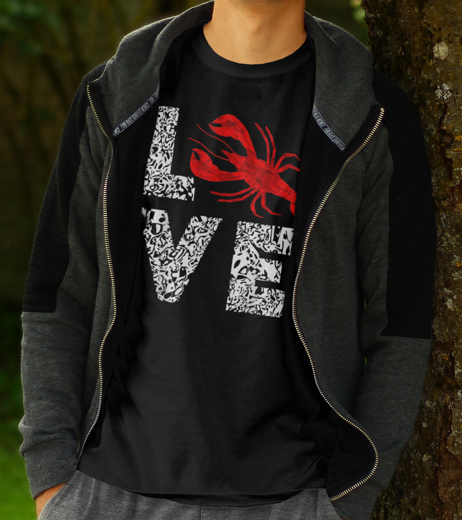 Love Crawfish Cajun River Crayfish Crab Boils Ditch T-Shirt