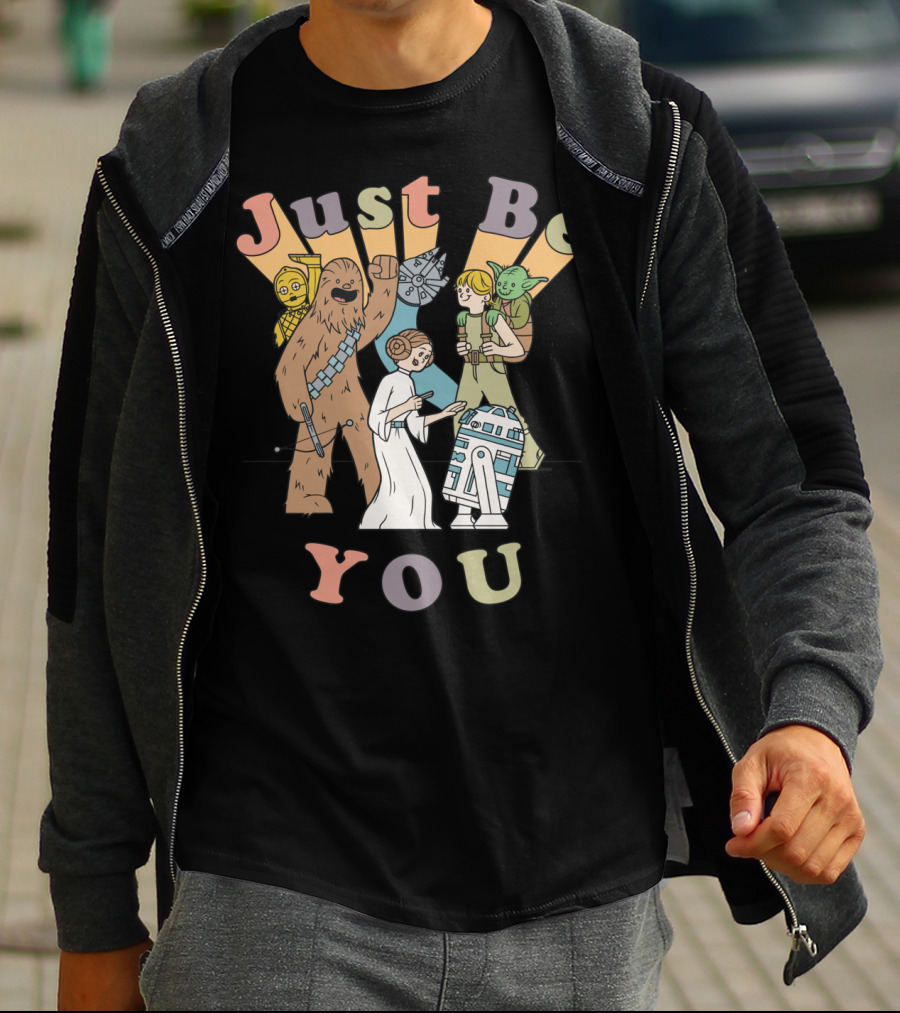 Just Be You Star Wars Group Cartoon Characters T-Shirt