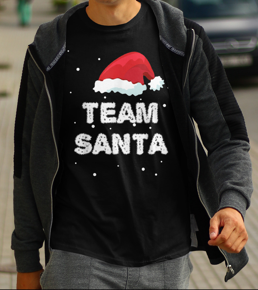 Team Santa Xmas Hat For Family Christmas T-Shirt