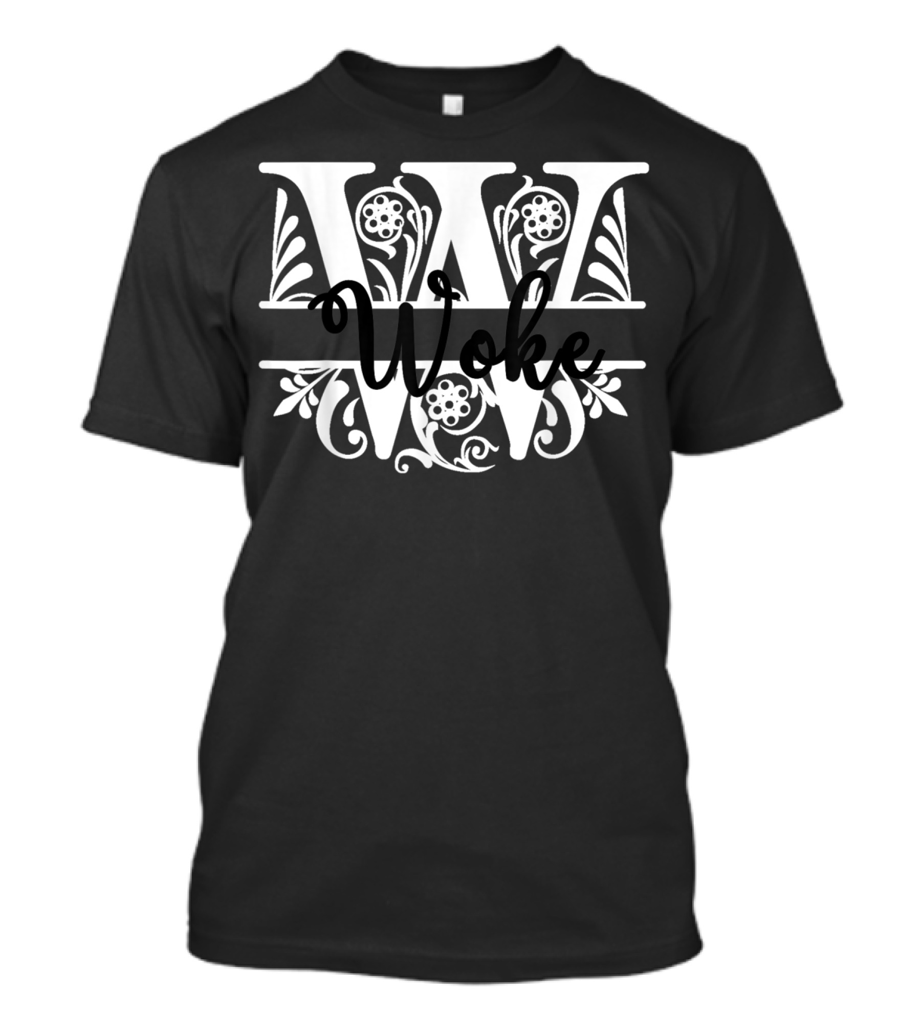 Woke Flower Lettering T-Shirt